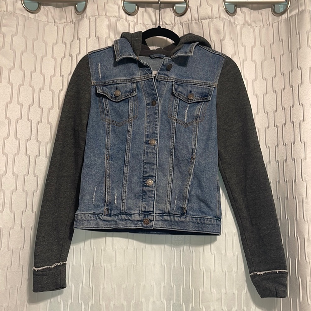 Hollister jean jacket hoodie